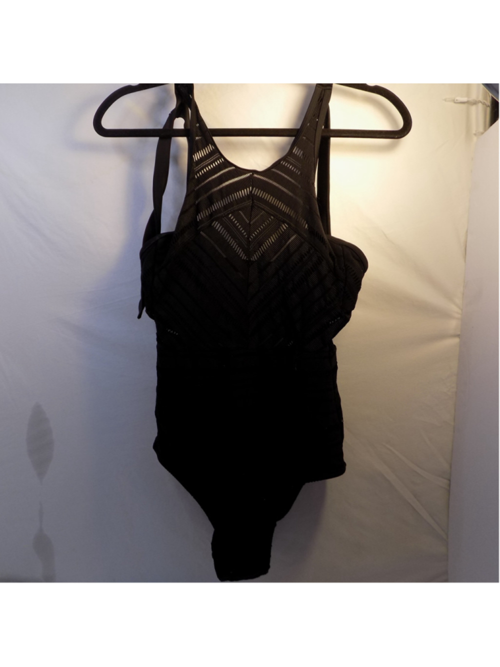 Women's Kona Sol Black Halter One Piece Swimsuit M